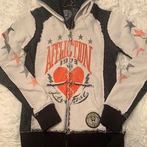 Womans affliction sweatshirt